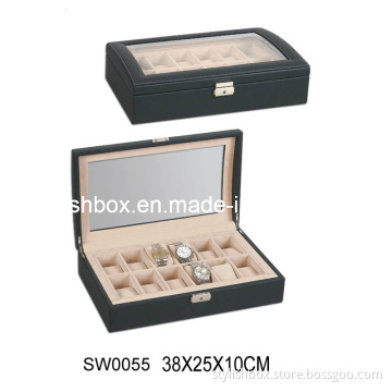 12PCS Craft Watch Box with Silver Lock (SW0055)